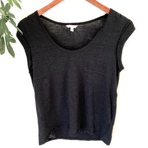 Joie~ Blk Sleeveless Linen Top~SZ XS